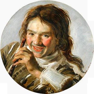 Bust of a Laughing Boy with Flute by Frans Hals