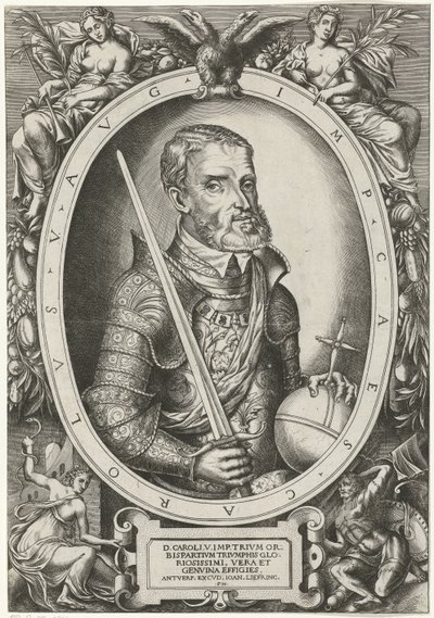 Portrait of Charles V of Habsburg by Frans Huys