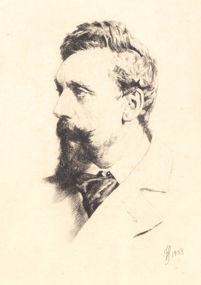 Portrait of Carl Bloch by Frans Schwartz