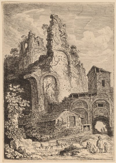 The Old Palace at Tivoli by Franz Edmund Weirotter