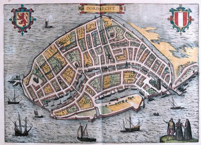 Dordrecht, Netherlands (engraving) by Franz Hogenberg