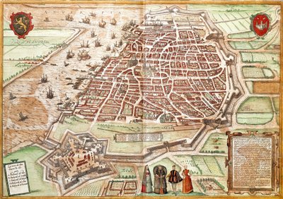 Map of Antwerp by Franz Hogenberg