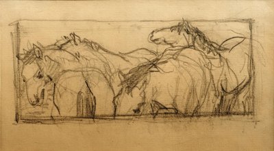 Lenggries Horse Study (Horse Study) by Franz Marc