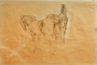 Two Horses by Franz Marc