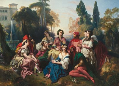 The Decameron, 1837 by Franz Xaver Winterhalter