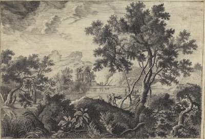 Classical Landscape with a Tempietto by Frédéric de Moucheron