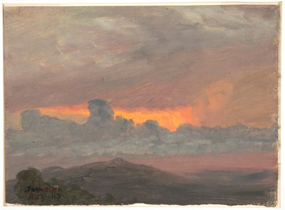 Cloudy Sunset, Jamaica by Frederic Edwin Church