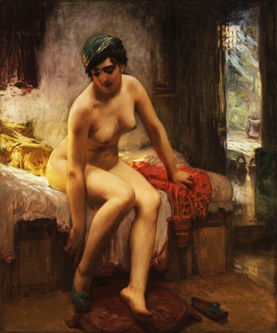 An Algerian Prostitute by Frederick Arthur Bridgman