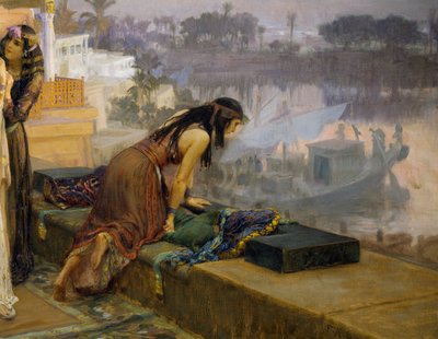 Cleopatra on the terraces of Philae by Frederick Arthur Bridgman
