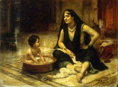 Fellahin and Child by Frederick Arthur Bridgman