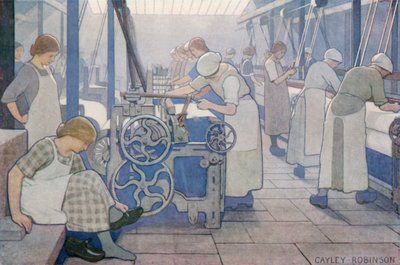 British Industries, Cotton by Frederick Cayley Robinson