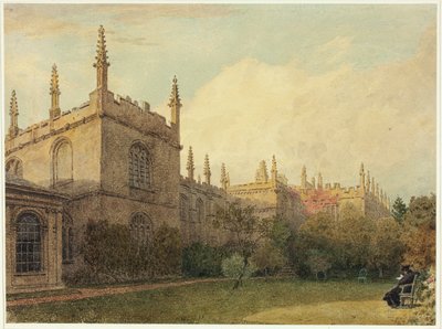 University Buildings from Exeter College Gardens by Frederick Mackenzie