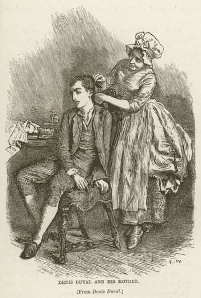 Denis Duval and his Mother by Frederick Walker