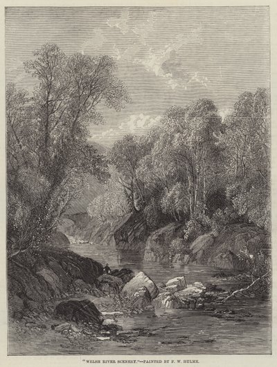 Welsh River Scenery by Frederick William Hulme