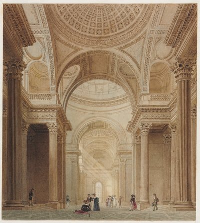 Interior of the Pantheon in Paris by Fredrick Nash