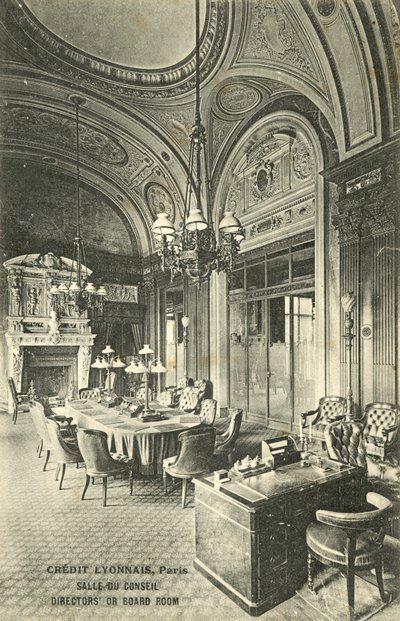 Boardroom, Credit Lyonnais bank, Paris by French Photographer