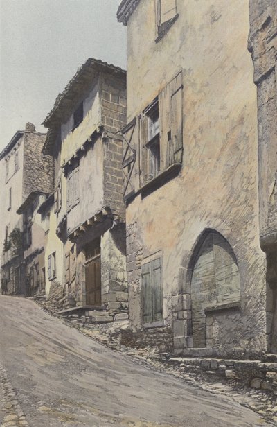 Bruniquel, Main Street by French Photographer