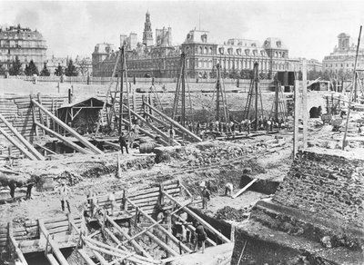 Building of the Hotel-Dieu, Paris by French Photographer