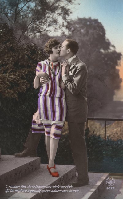 Kissing couple by French Photographer