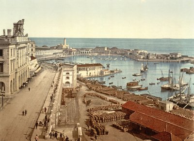 The Harbour at Algiers by French Photographer