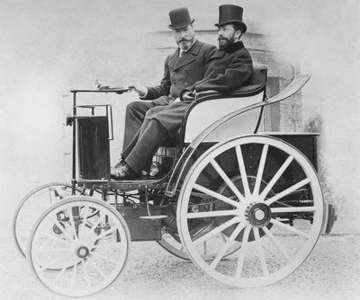 The Jeantaud electric car, 1896 by French Photographer