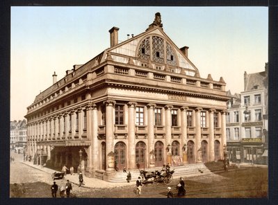 The Theatre, Lille, France, published c.1895 by French Photographer