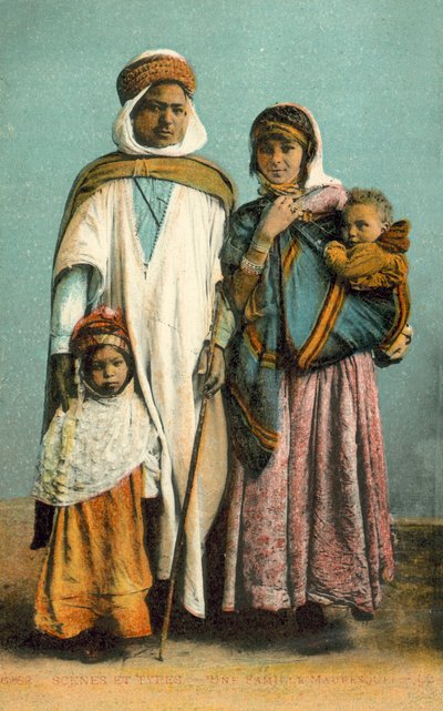 A Moorish Family by French Photographer