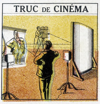 Cinema tricks: the distorting mirror by French School