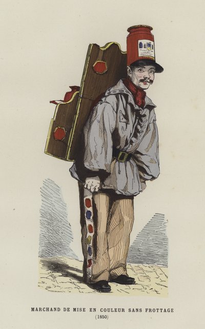 Coloring Seller, 1850 by French School