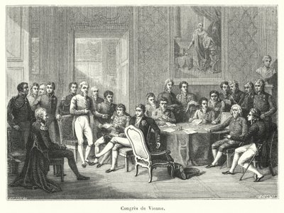 Congress of Vienna (engraving) by French School