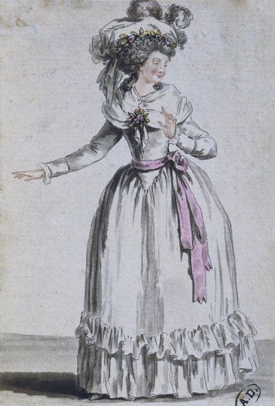 Costume of an actress by French School