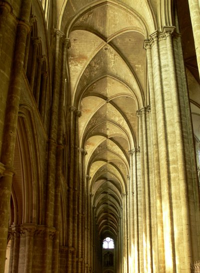 View of the south aisle by French School