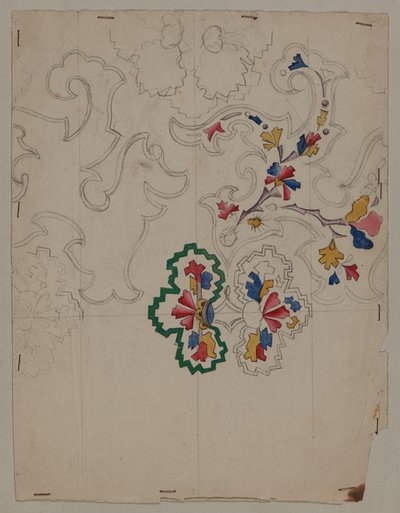 Design Drawing, early 19th century by French School