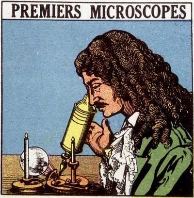 First microscopes: Huygens by French School