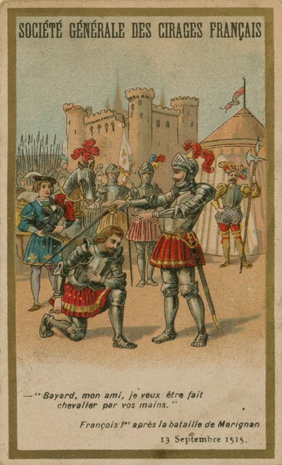 Francis I after the Battle of Marignano by French School