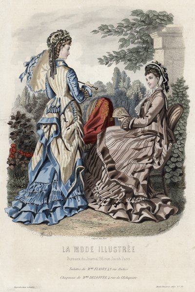 French fashion plate, late 19th century by French School