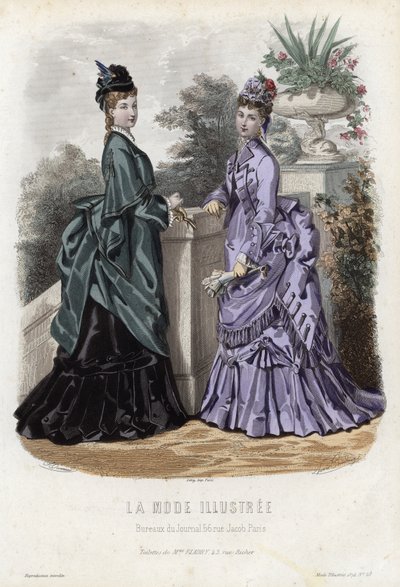 French fashion plate, late 19th century by French School