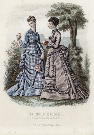 French Fashion Plate, Late 19th Century by French School