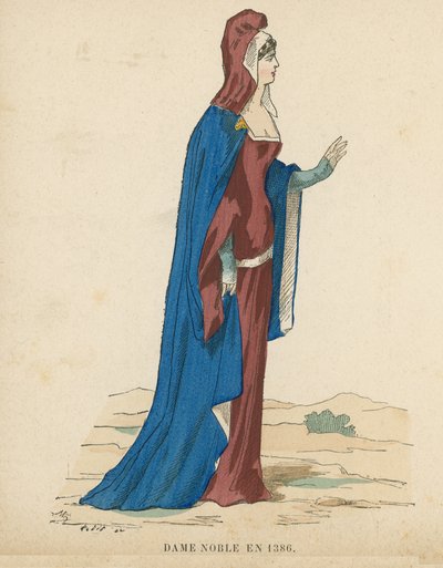 French Noblewoman, 1386 by French School