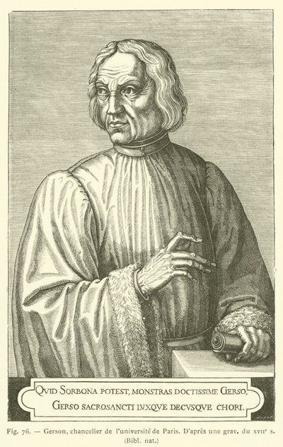 Gerson, Chancellor of the University of Paris by French School