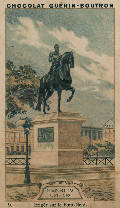 Henri IV, 1553-1610, Erected on the Pont-Neuf by French School