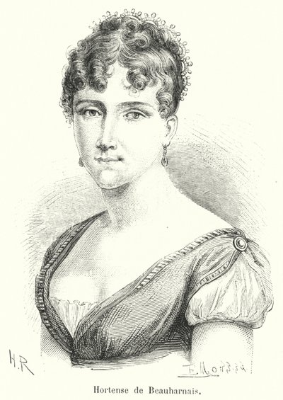 Hortense de Beauharnais (engraving) by French School