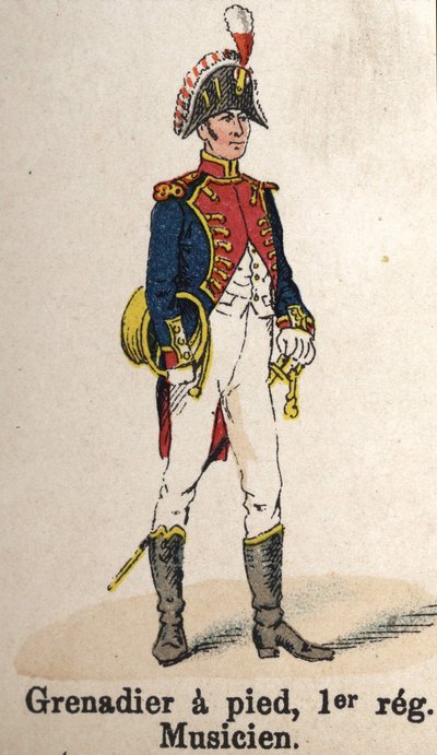 Imperial Guard Napoleon I: Grenadier on foot by French School