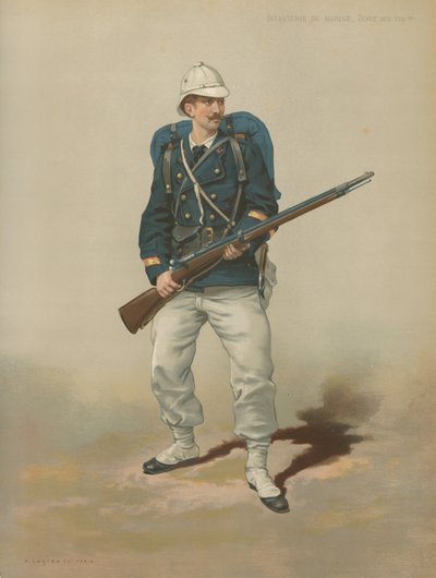 Marine Infantry, Colies Uniform by French School