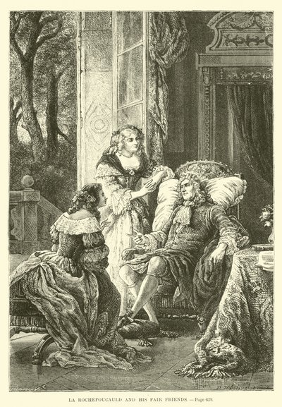 La Rochefoucauld and his fair friends by French School