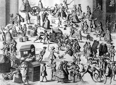 Les Embarras de Paris, c.1720 by French School