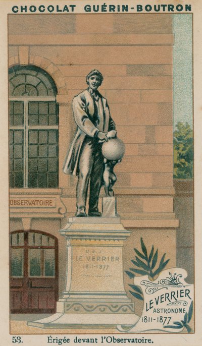 Leverrier, Astronomer, 1811-1877, Erected in front of the Observatory by French School