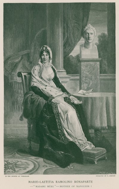 Marie-Laetitia Ramolino Bonaparte by French School