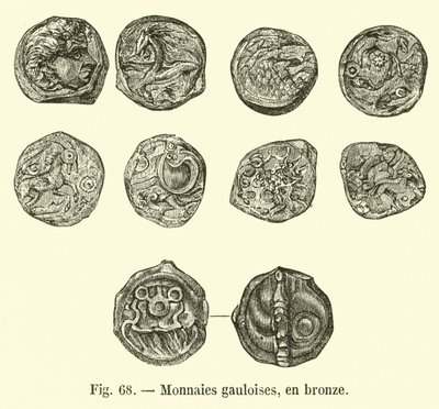 Gaulish Coins in Bronze by French School