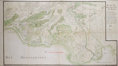 Plan of the departments of Arles by French School